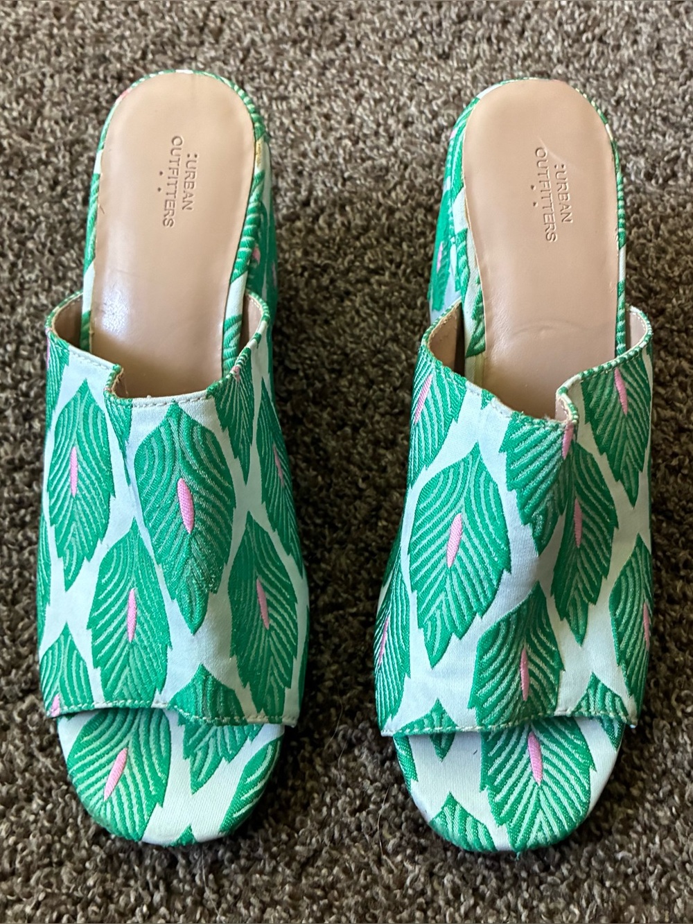 Urban Outfitters Mod block heel sandals, Size 8